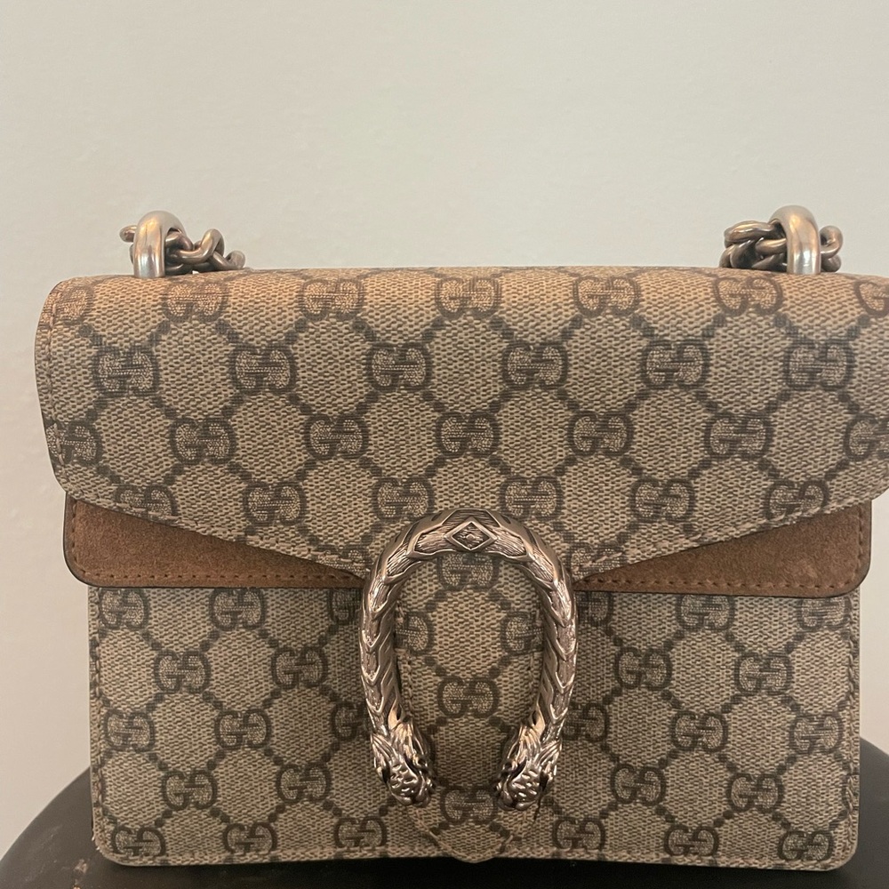 Gucci Tan and Brown Crossbody Bag